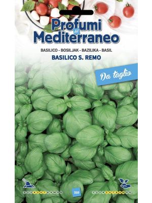 Basilico San Remo - busta di sementi Profumi del Mediterraneo