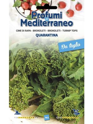 Cime di Rapa Quarantina - busta di sementi Profumi del Mediterraneo
