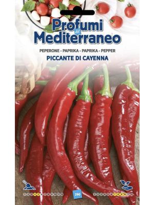 Peperone Piccante di Cayenna - busta di sementi Profumi del Mediterraneo