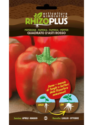 Peperone Quadrato d’Asti Rosso - busta di sementi Rhizoplus